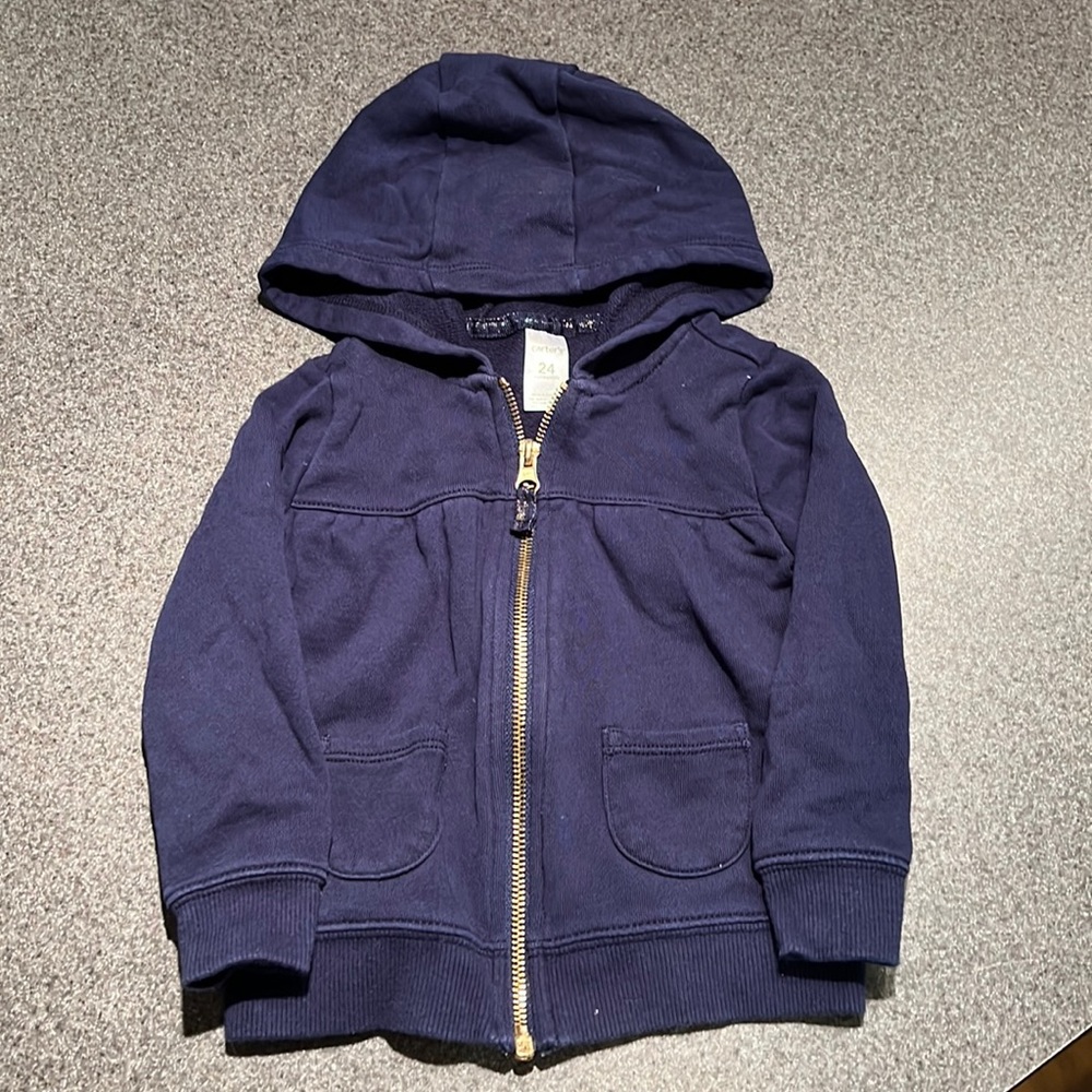 Kids Zip Hooded Sweatshirt